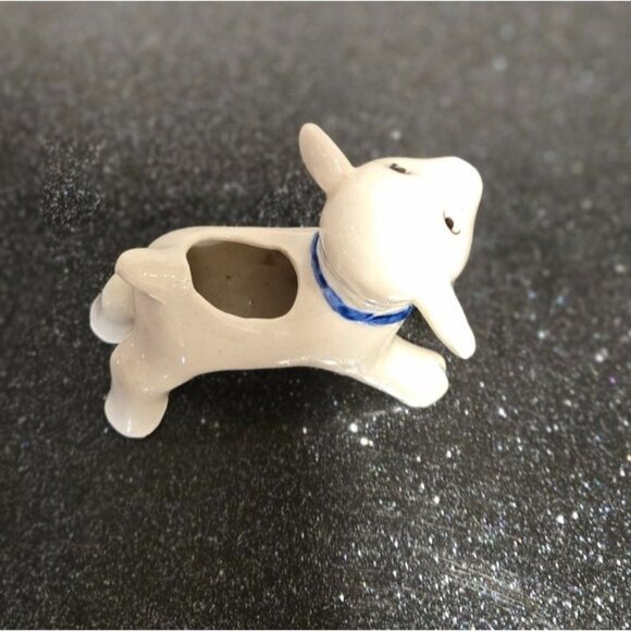 VTG Occupied Japan Lamb Calf mini planter toothpick holder Adorable ceramic - Picture 10 of 12